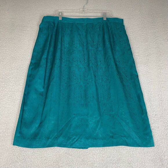 Adrianna Papell Women's Skirt Suits Silk Green Floral  Plus Size 24 - Picture 12 of 16